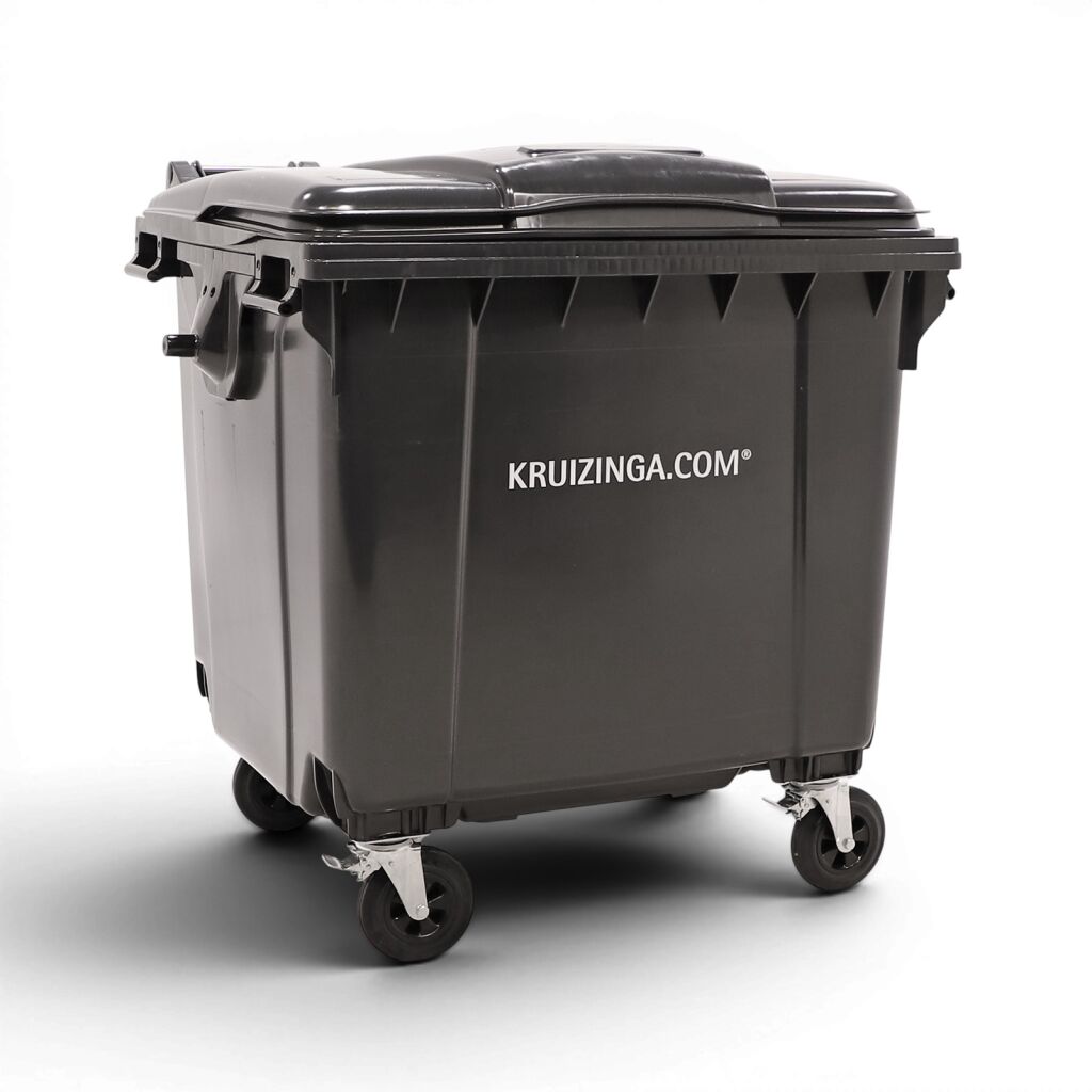 Conteneur de déchets résiduels Conteneur pour substances nocives 1100 litres, convient pour prise DIN