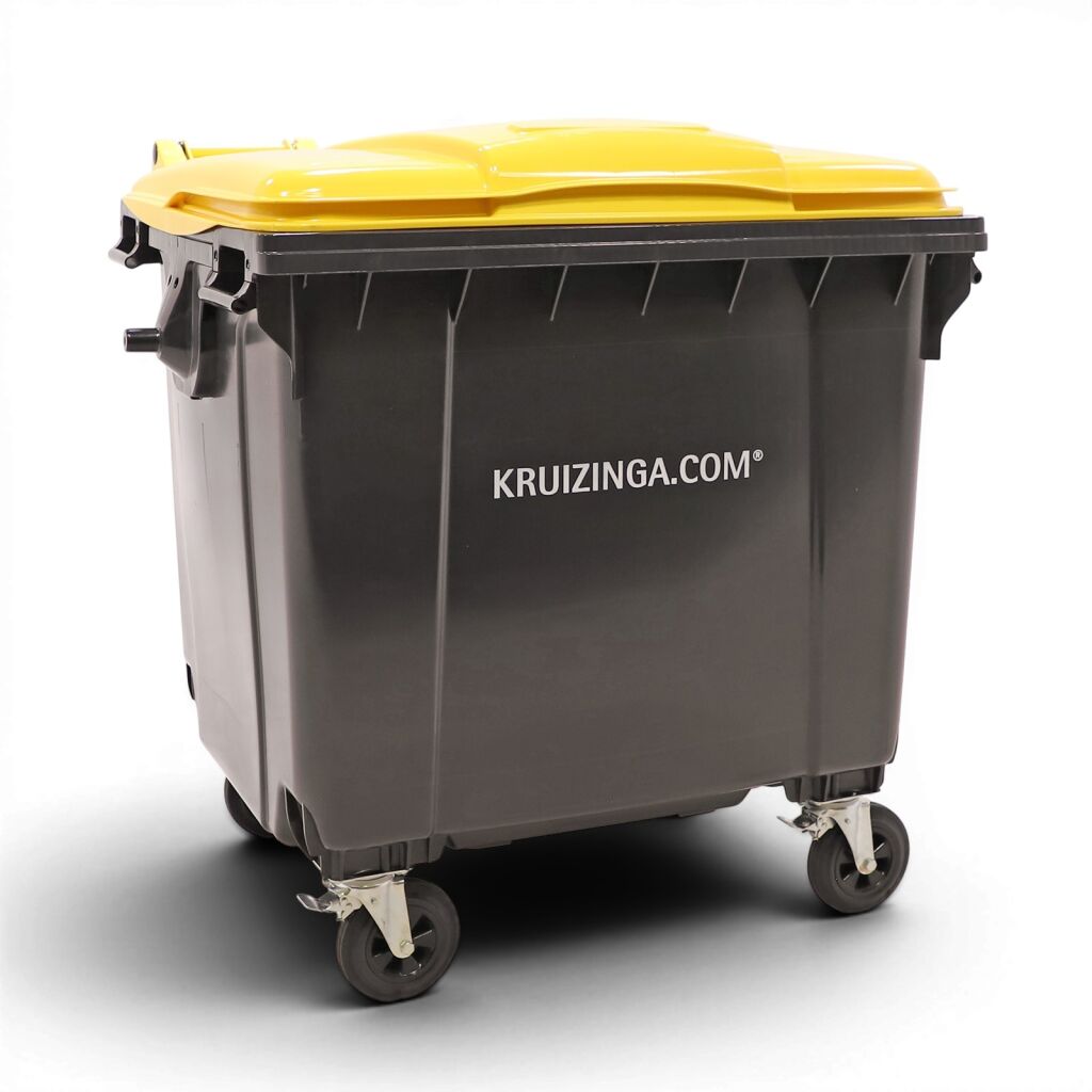 Müllcontainer Sonderabfall-Behälter 1100 Liter, geeignet für die Aufnahme mit DIN-Adapter
