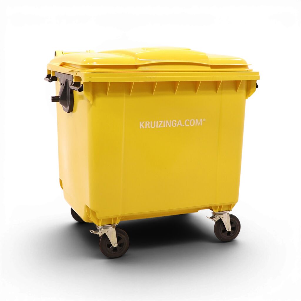 Müllcontainer Sonderabfall-Behälter 1100 Liter, geeignet für die Aufnahme mit DIN-Adapter