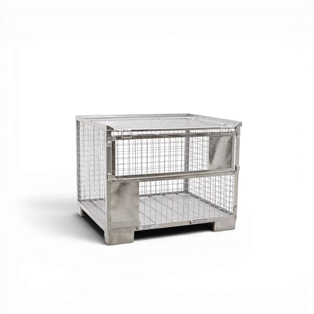 Full Security mesh container fixed construction 1 flap at 1 long side