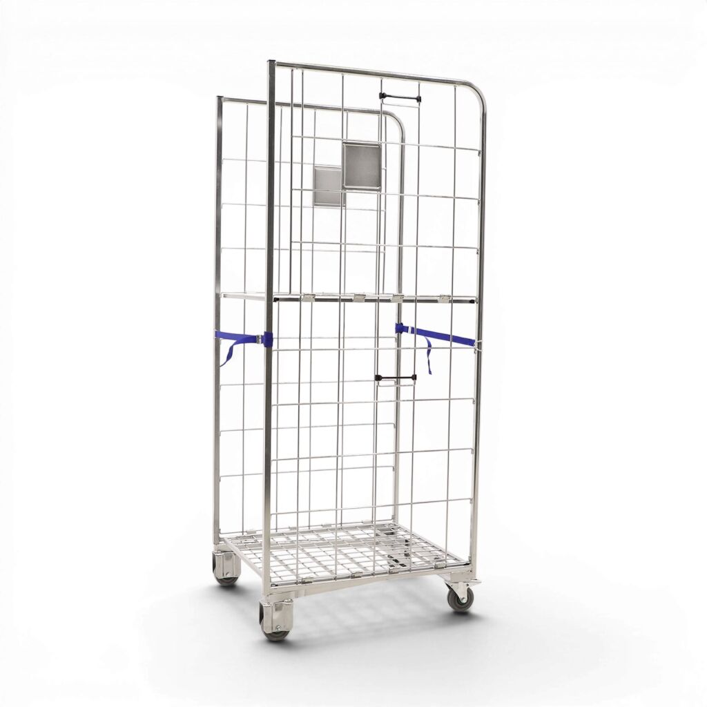 2-Heks rolcontainer a-frame nestbaar