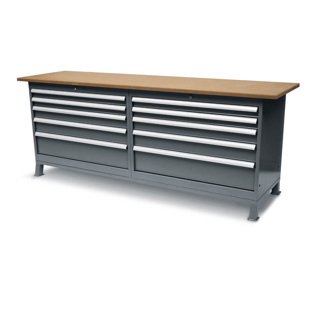 Etablis table de travail équipe de 10 tiroirs