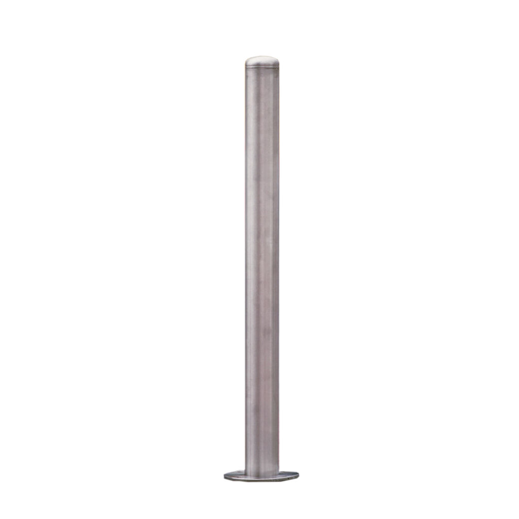 Rammschutzpfosten Stahl-Poller ø 76 mm, mit Grundplatte