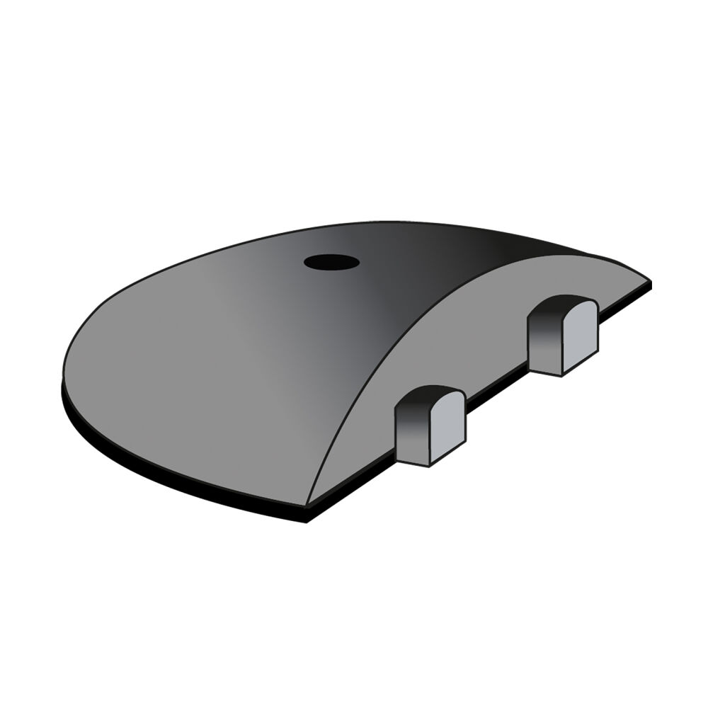 Speed bumps modular speed bump speed bump end piece - 300/225/75 mm