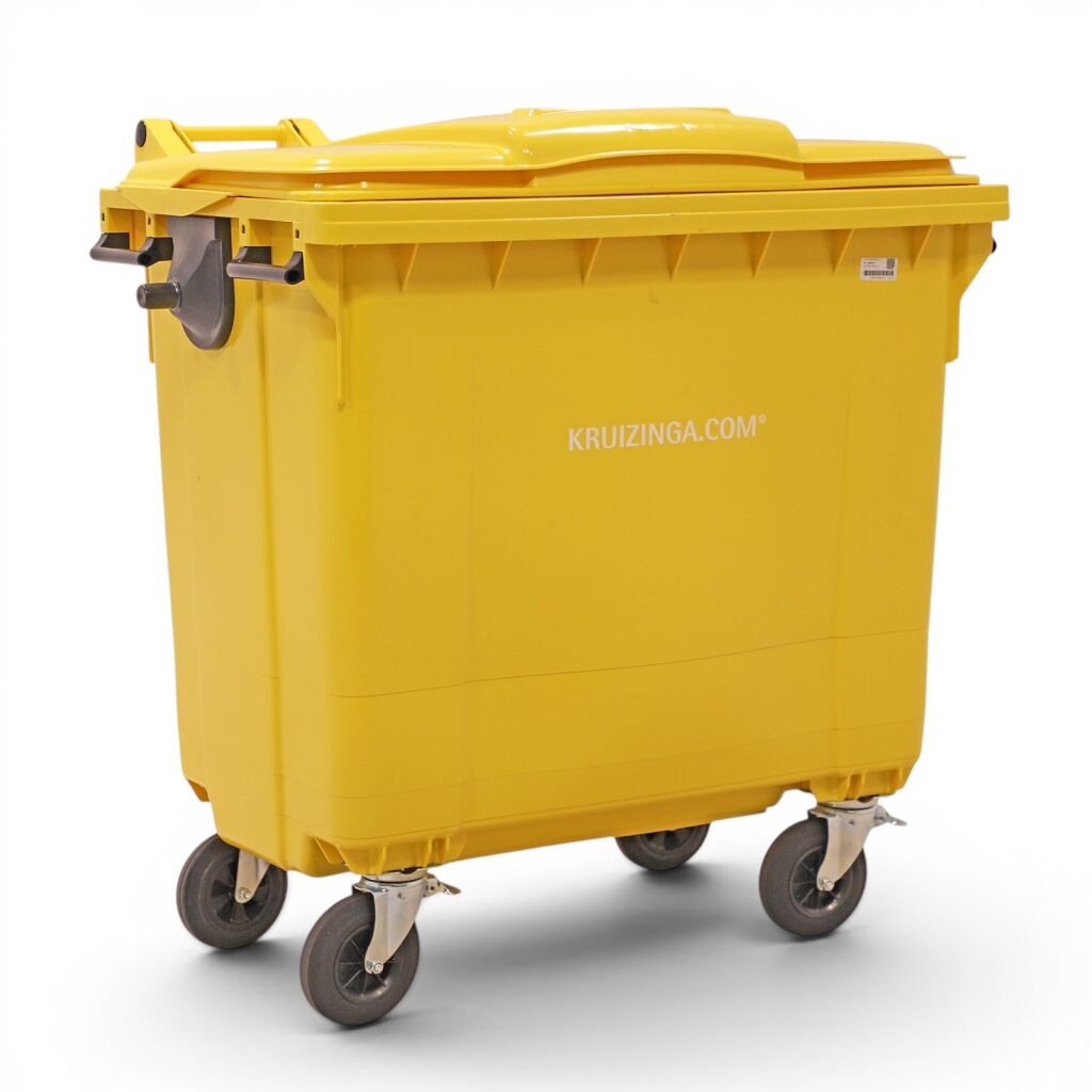 Conteneur poubelle Conteneur pour substances nocives 770 litres, convient pour prise DIN