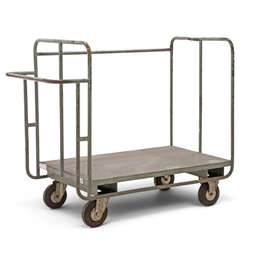 Used Storeroom trolleys platform trolley 1 push bracket