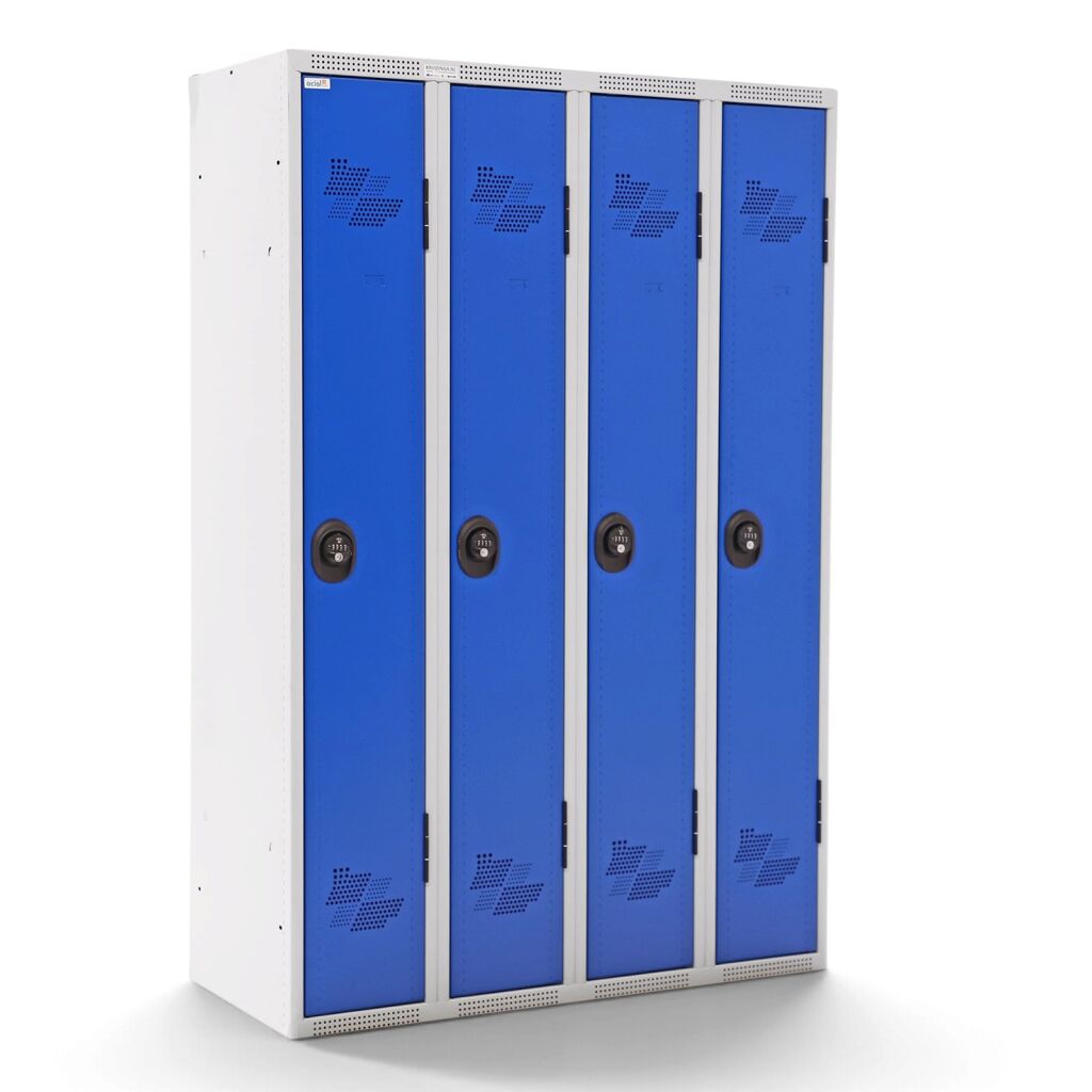 Armoire d'entrepôt occasion casier 4 portes (cylindre) Occasion
