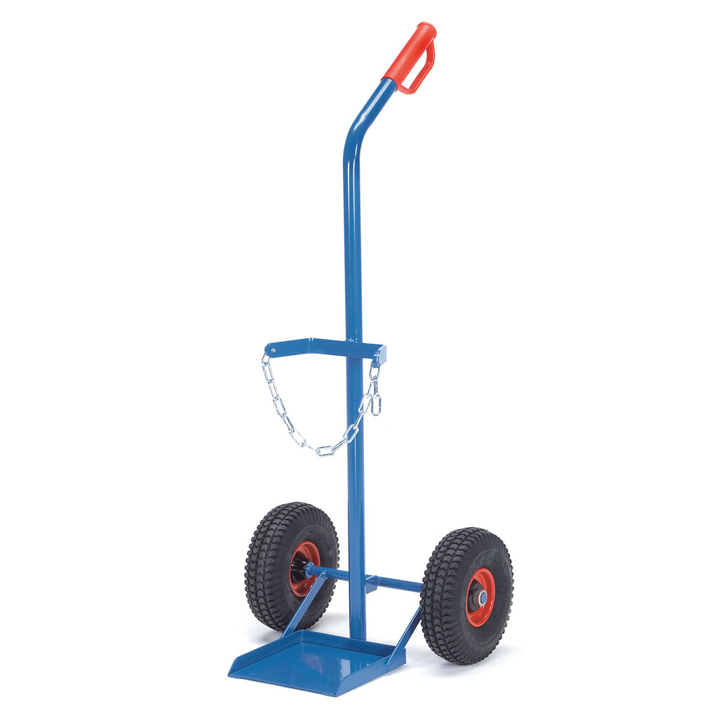 Stockage bouteille de gaz chariot porte bouteilles à gaz fetra pour 1 bouteille, 20, 40 ou 50 Litres, Ø 204-229 mm