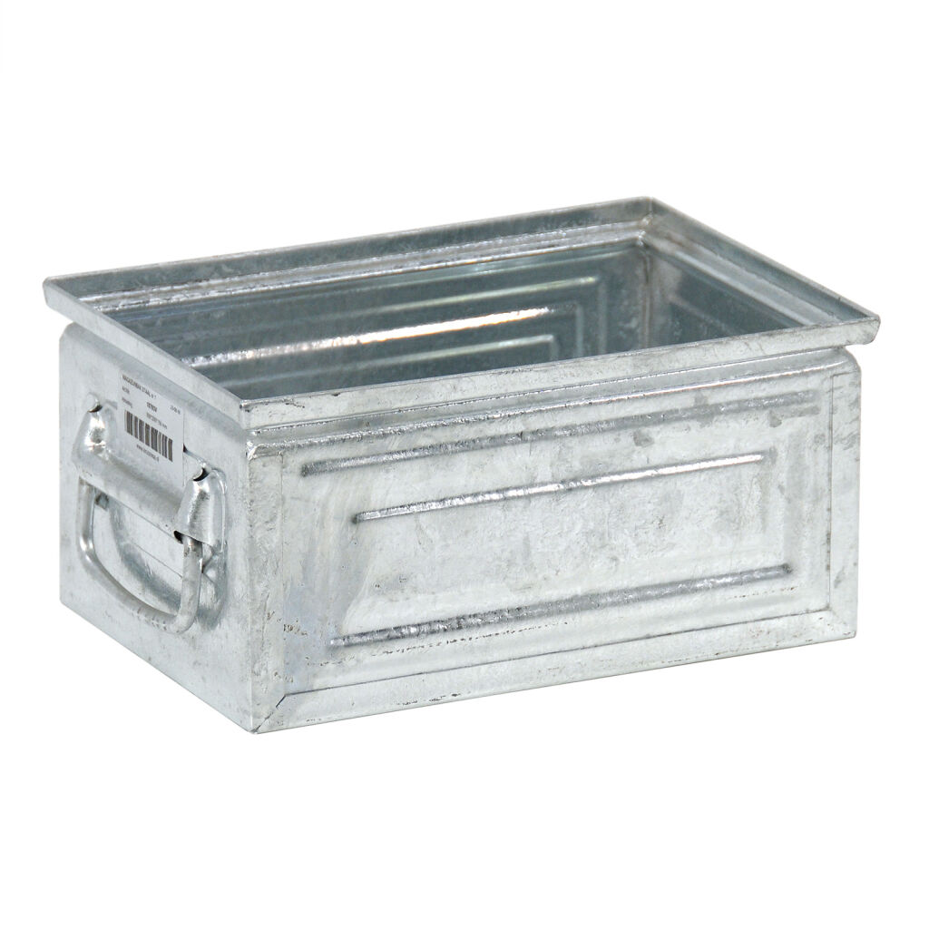 Storage bin steel all walls closed