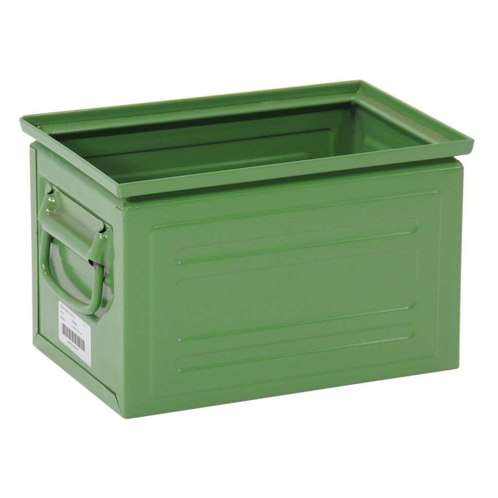 Storage bin steel all walls closed
