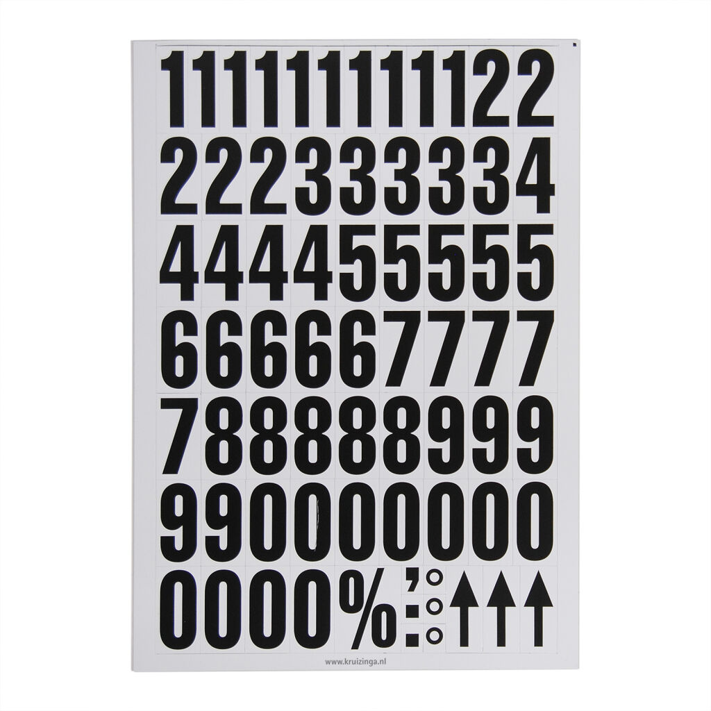 Identificatielabels magnetisch 0-9