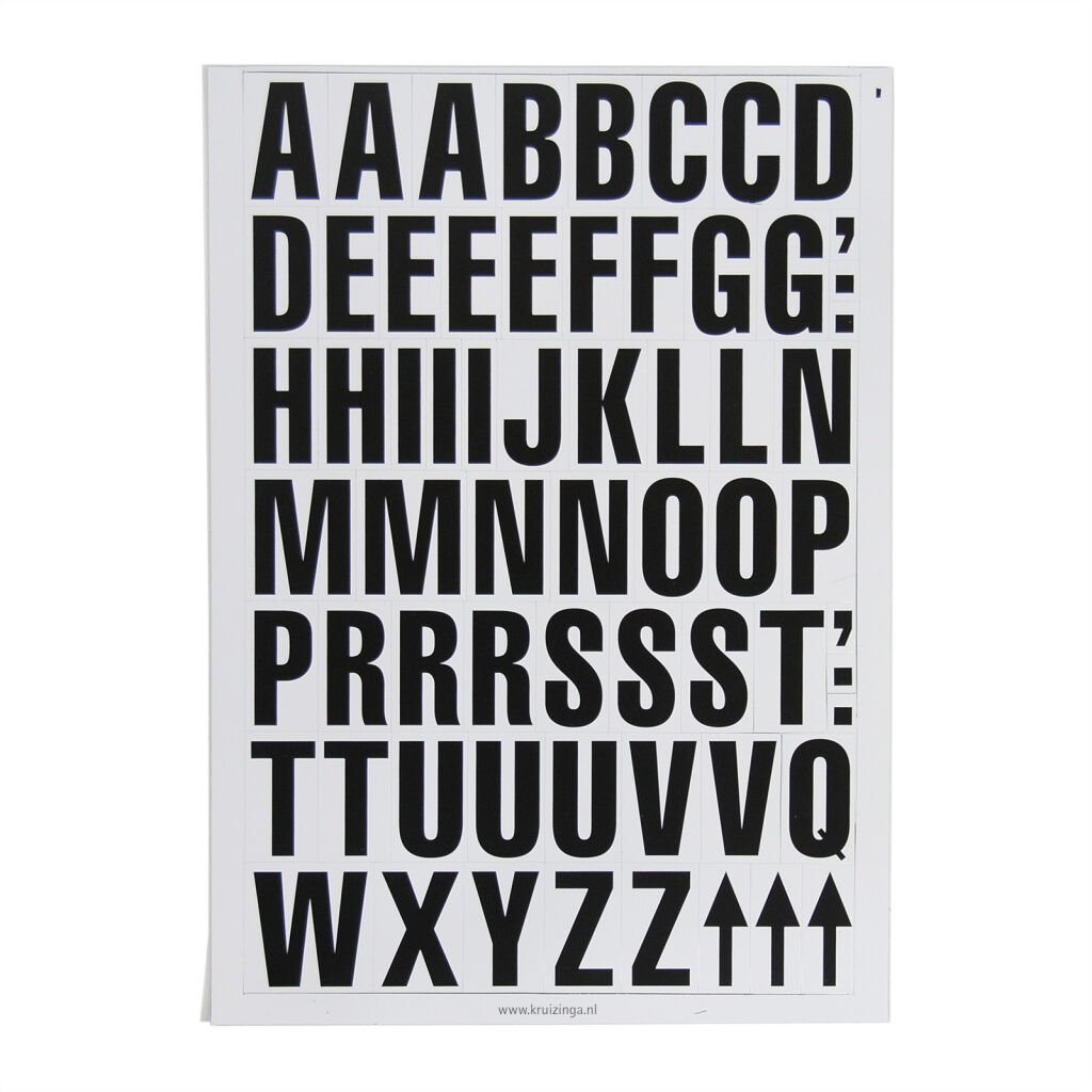 Identificatielabels magnetisch A-Z