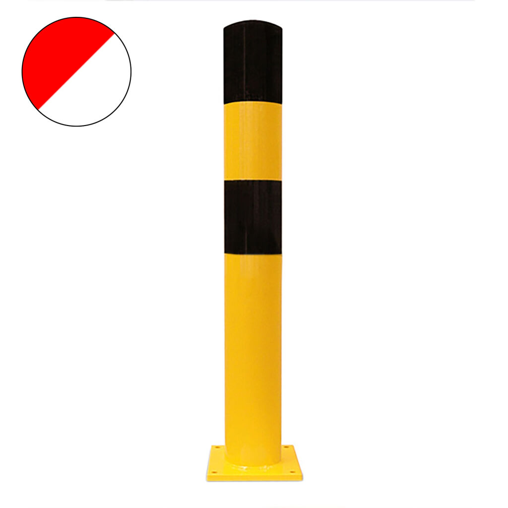 Rammschutzpfosten Rammschutz-Poller rot/weiß