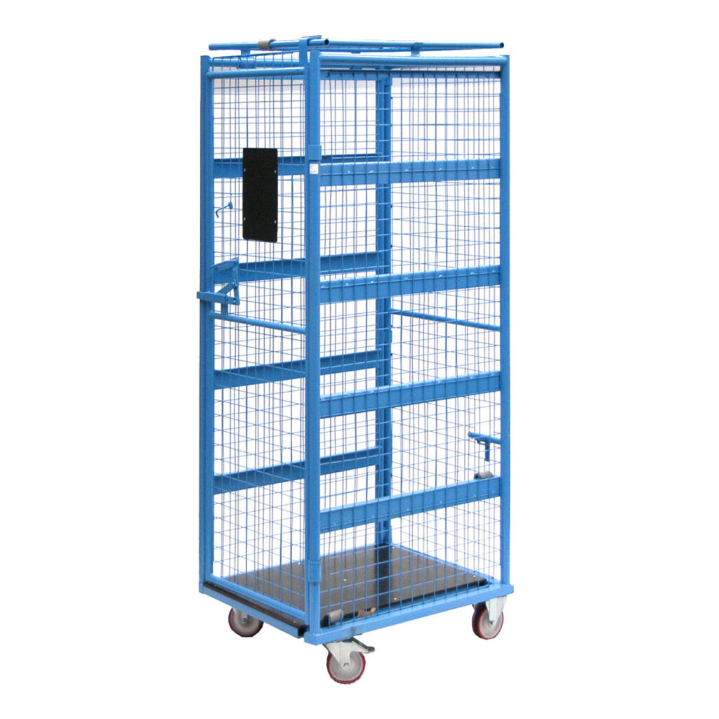 Anti-Diebstahl Rollbehälter anti-diefstal rolcontainer L-Gestell, nestbar