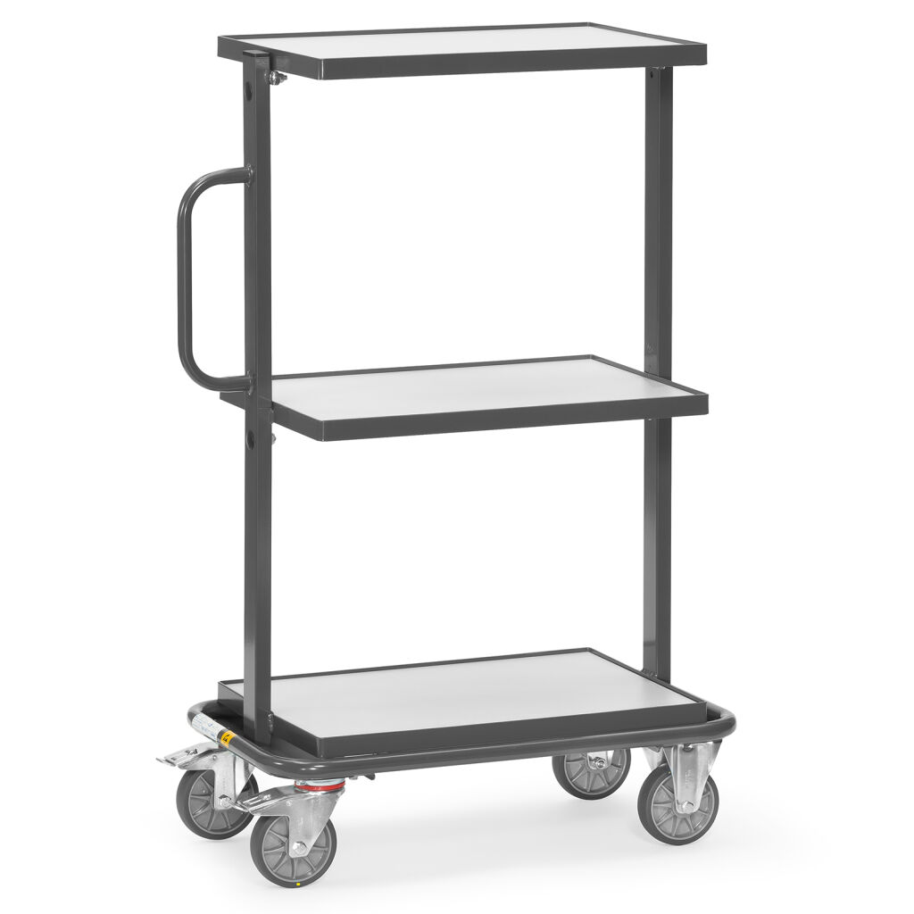 ESD trolleys Fetra ESD storage trolley suitable for 3 euro boxes 600x400 mm