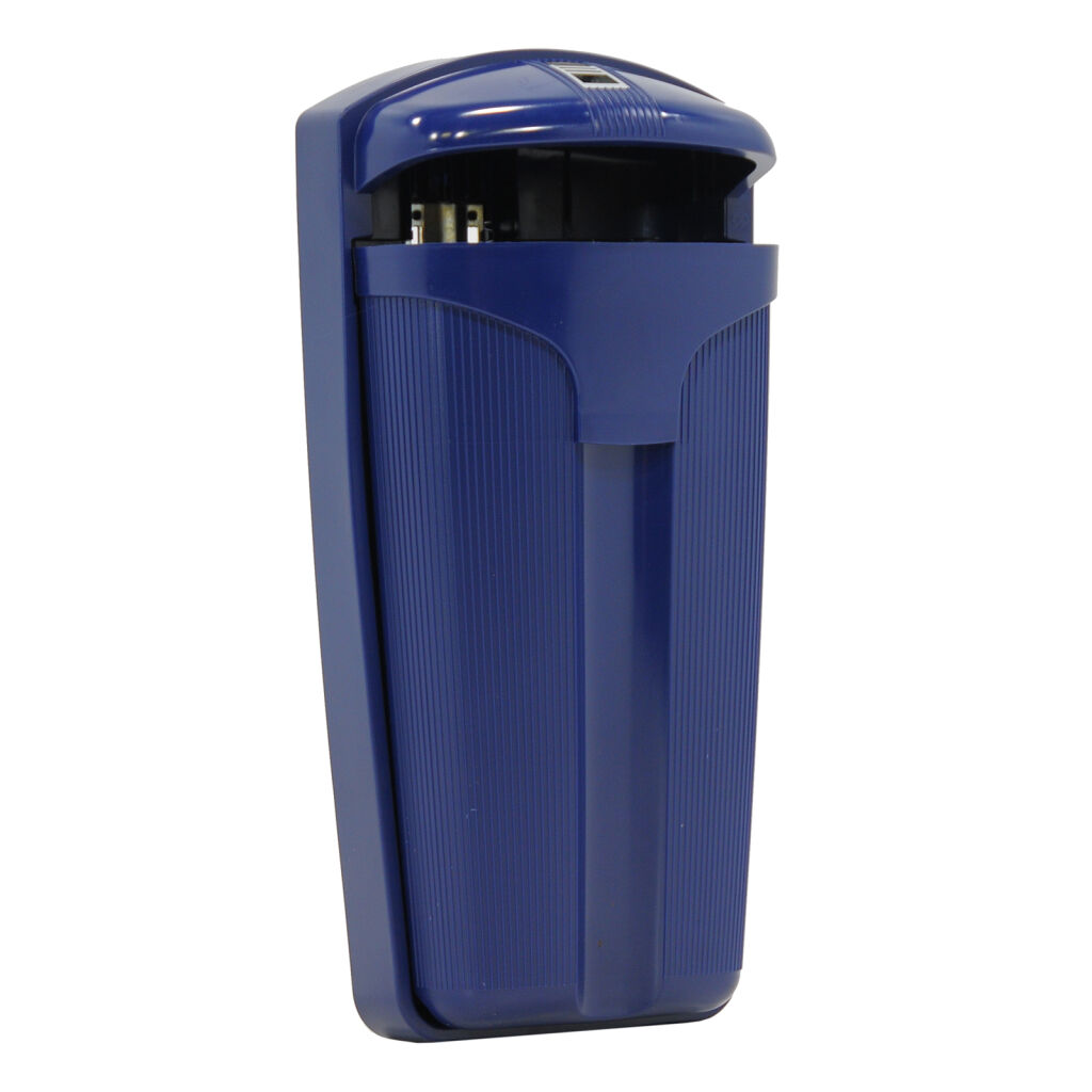 Poubelles extérieures en sur poteau poubelle en plastique avec fente d'introduction