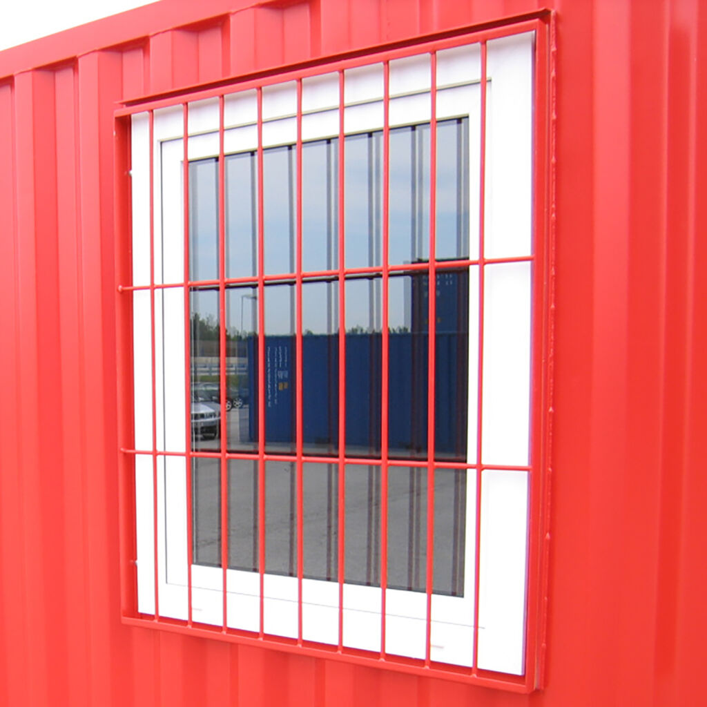 Container toebehoren meerprijs raam met tralies	