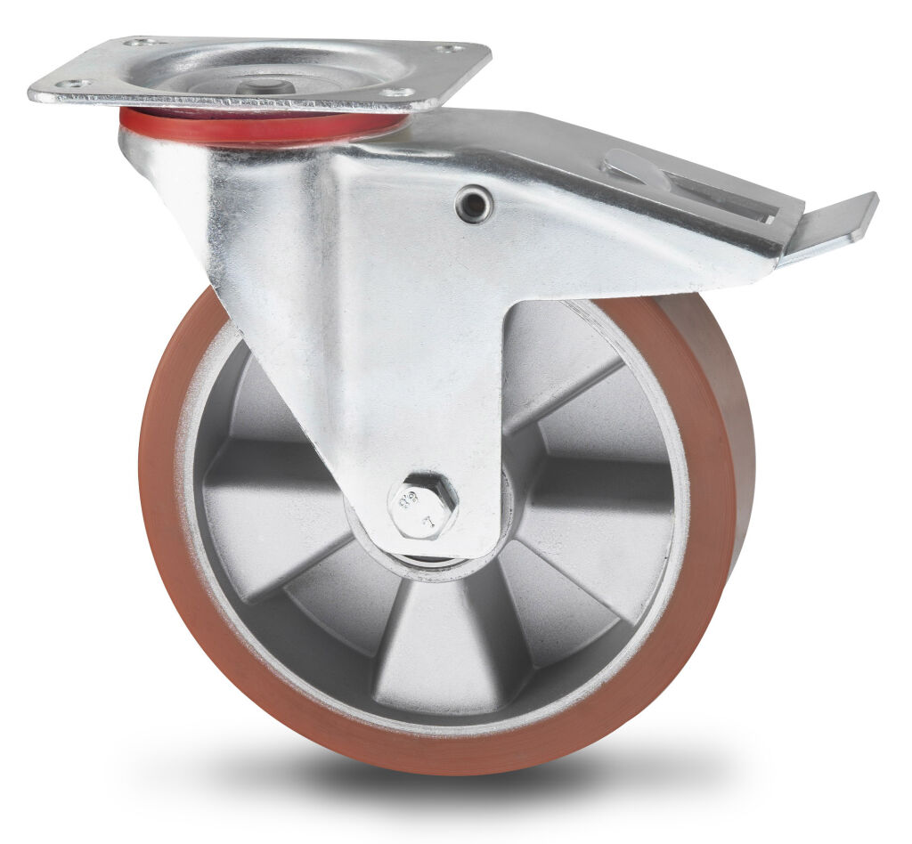Roulettes pivotantes roue pivotante avec frein Ø 200 mm