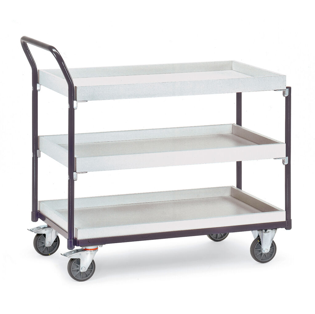 Table top carts Fetra ESD trolley loading surface / HPL plate