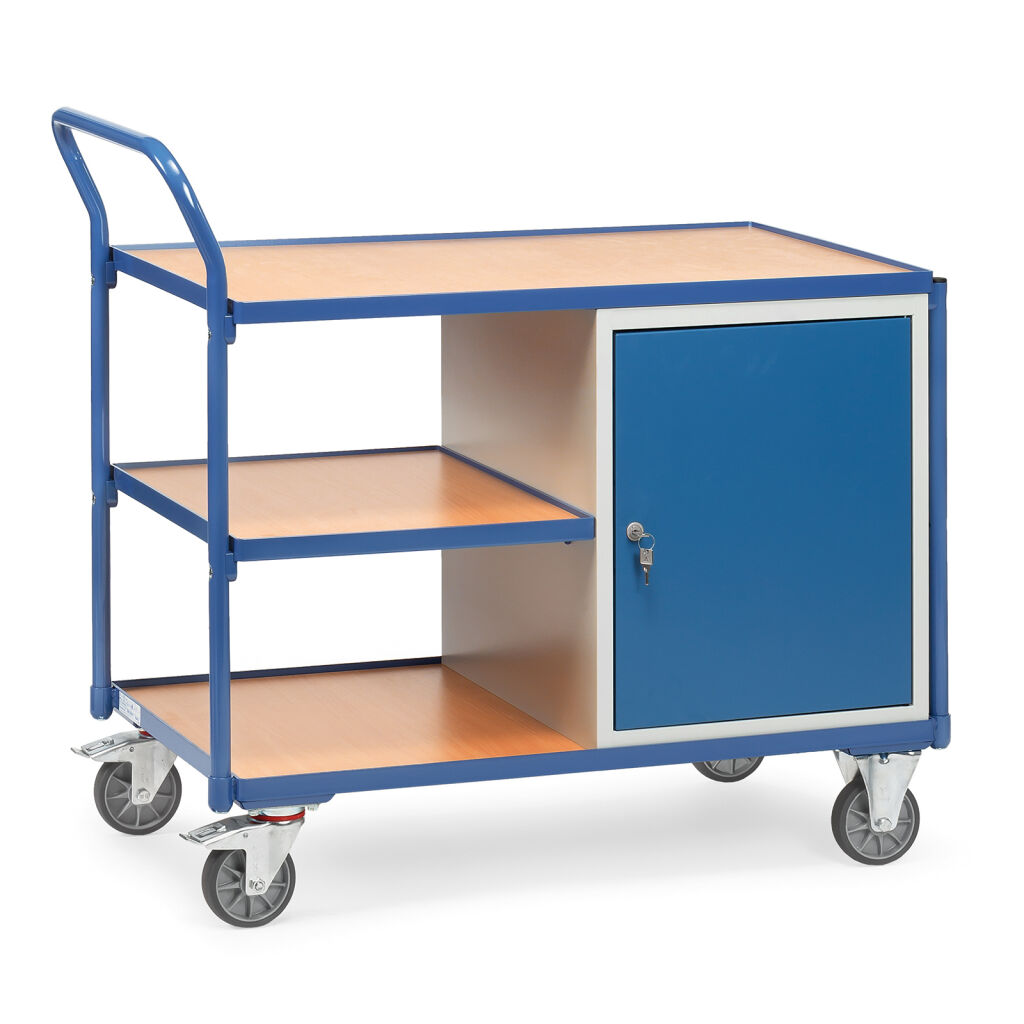 Workshop trolley Fetra workshop trolley loading surface + raised edge/loading surface/cabinet