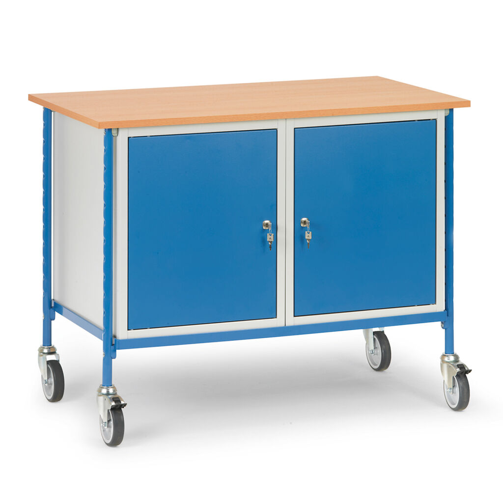 Workshop trolley Fetra workshop trolley worktop / 2 cabinets