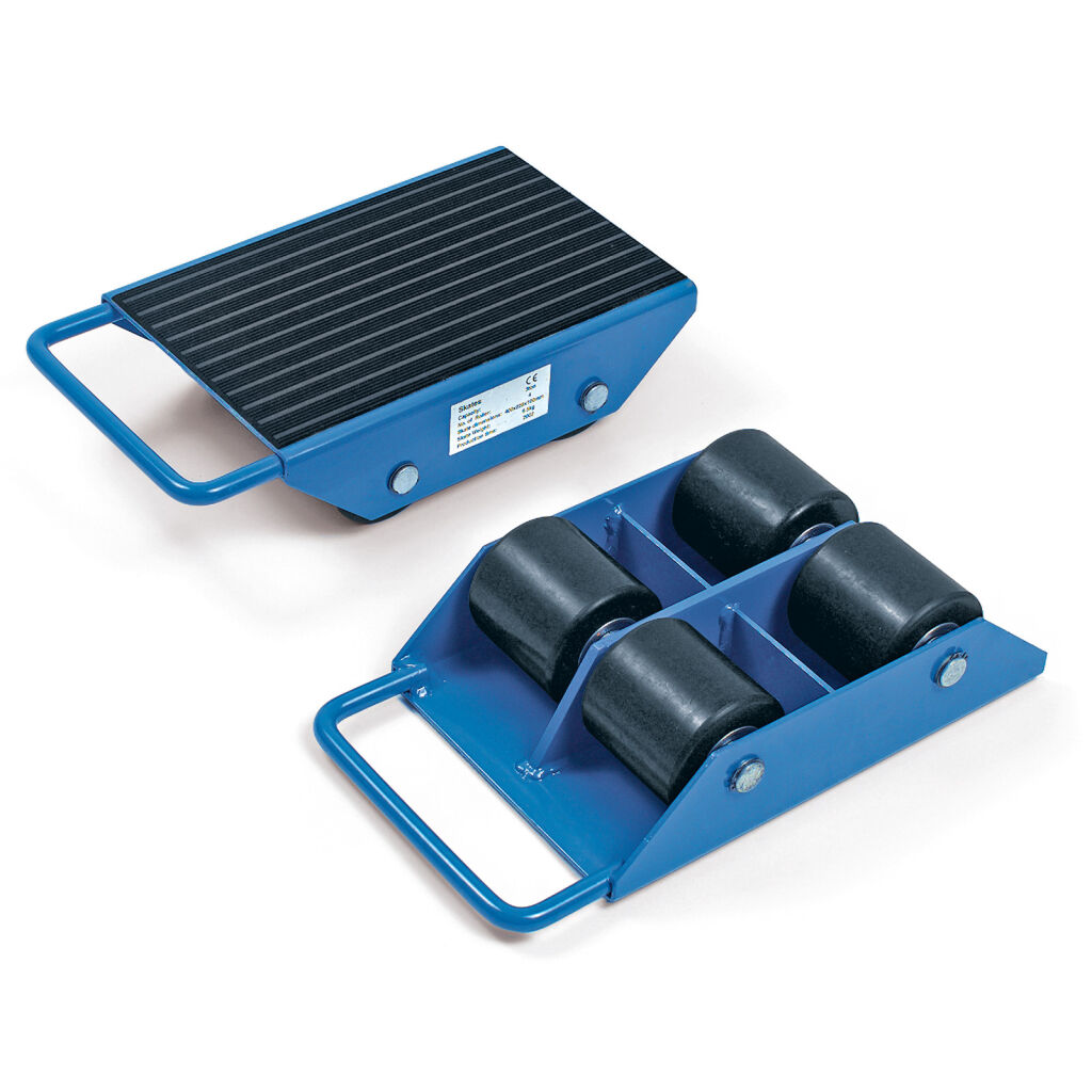 Rouleurs, cric et ventouses rouleurs des transport plate-forme couvrir avec caoutchouc