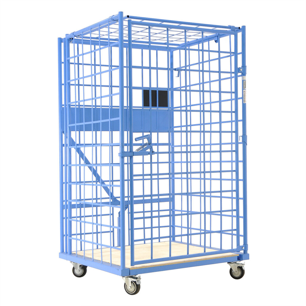 Anti-Diebstahl Rollbehälter anti-diefstal rolcontainer L-Gestell, nestbar