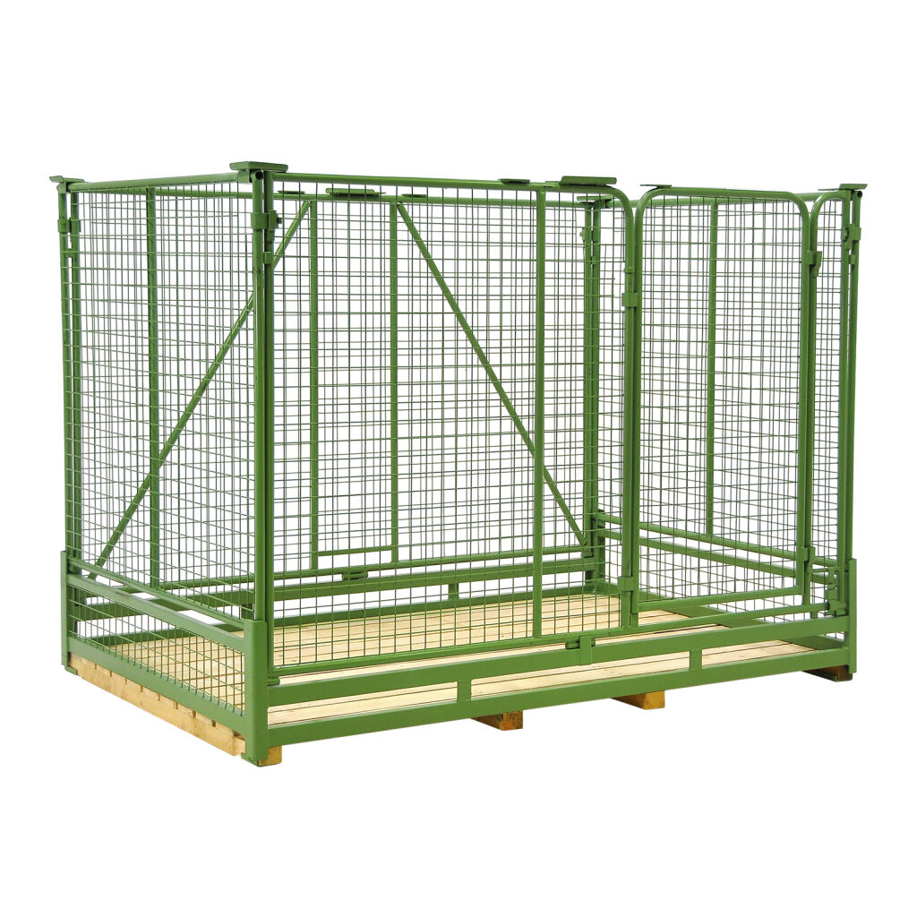 Pallet stacking frames foldable construction stackable A9 module