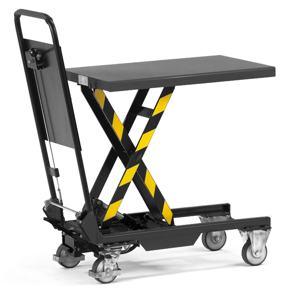 Chariot à plate-forme élévatrice barre de pousser, compact