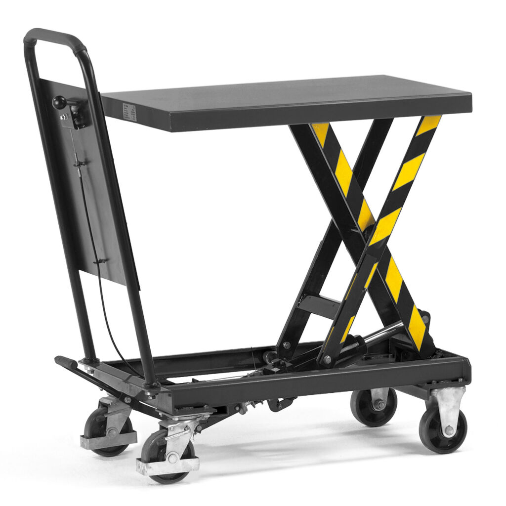 Chariot à plate-forme élévatrice barre de pousser, compact