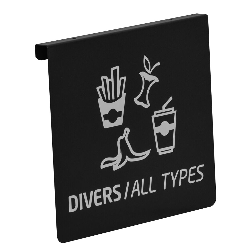 Waste sackholder accessories Plate to identify 