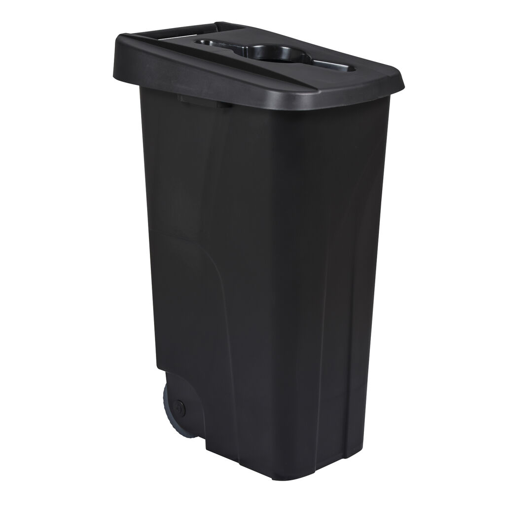 Poubelle de bureau et intérieur poubelle en plastique couvercle à charnière fente d'introduction