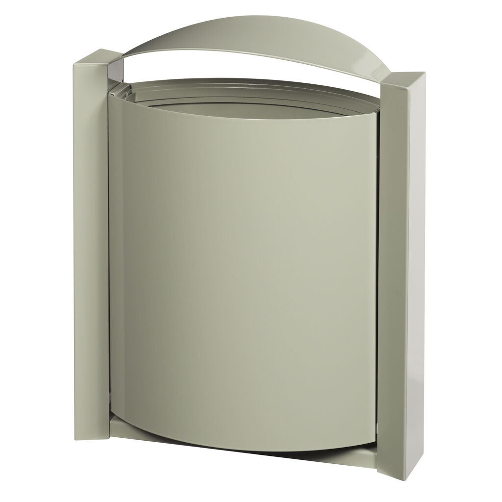 Outdoor waste bin with wall mount steel waste pin with wall fixing
