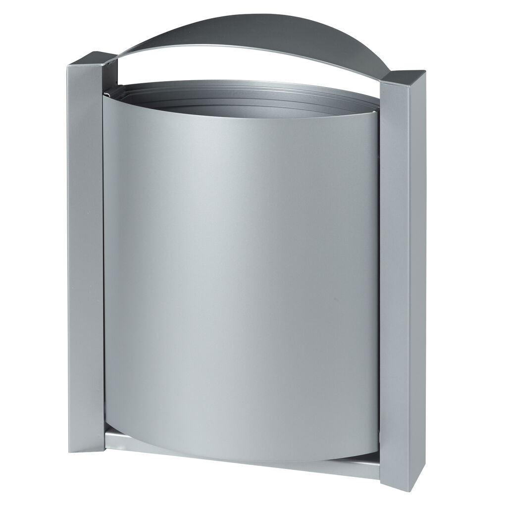 Outdoor waste bin with wall mount steel waste pin with wall fixing