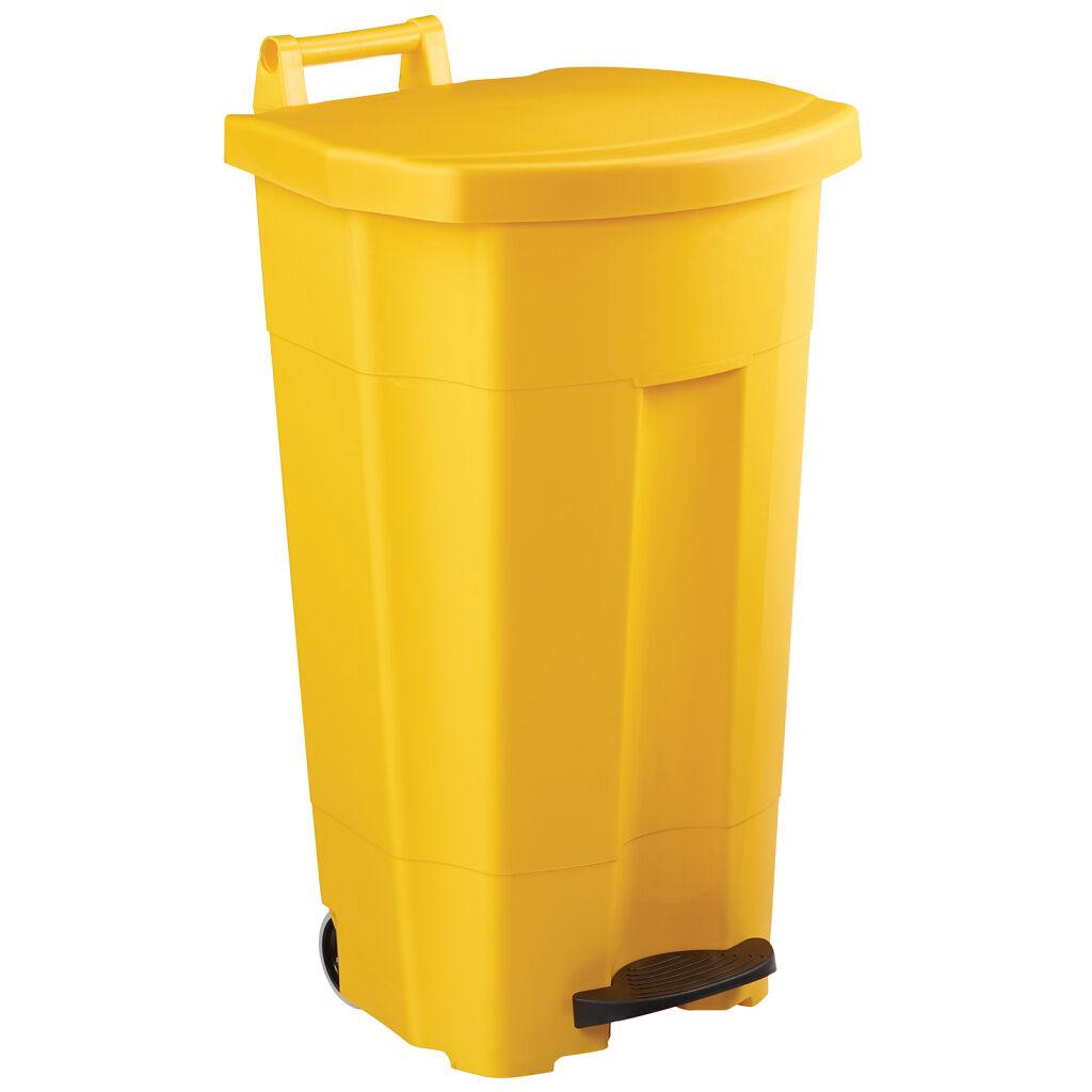 Poubelle de bureau et intérieur poubelle en plastique avec couvercle à pédale châssis