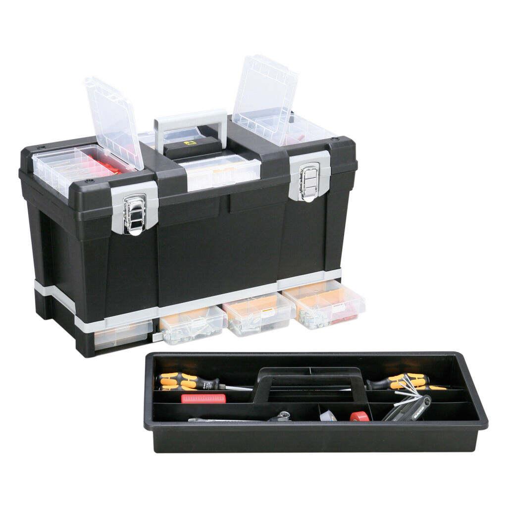 Transport case Toolbox with double quick lock