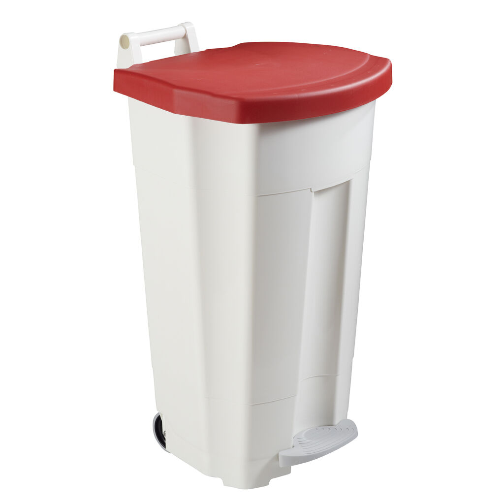Poubelle de bureau et intérieur poubelle en plastique avec couvercle à pédale châssis