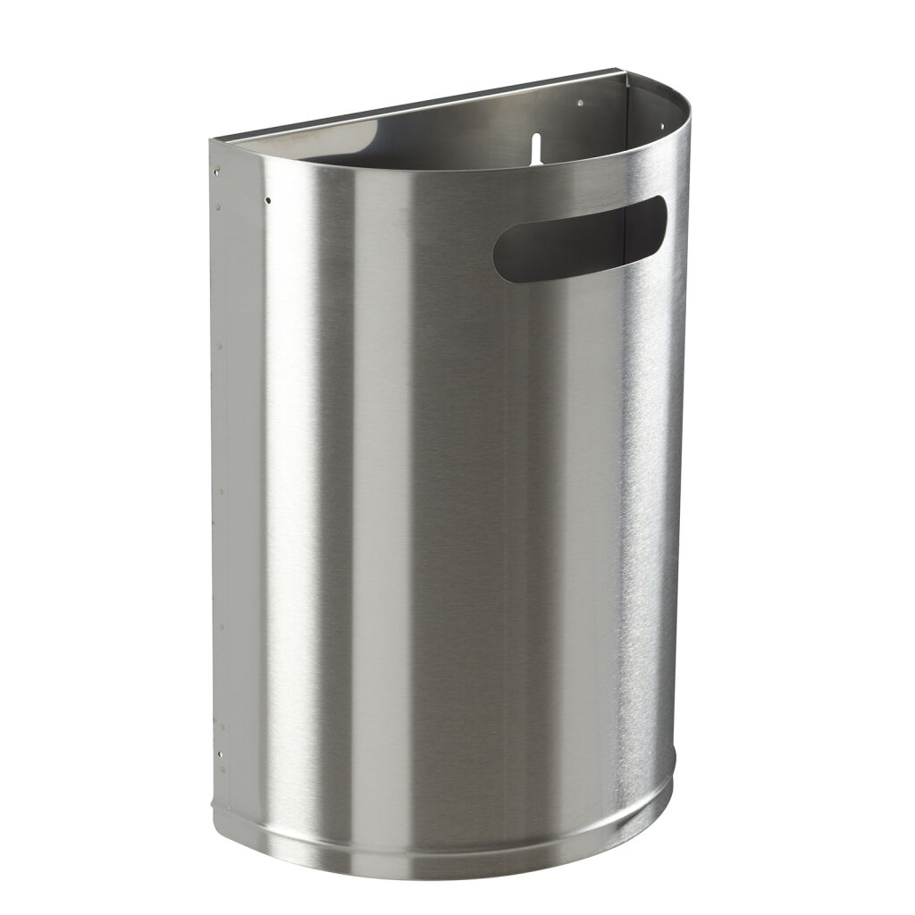 Outdoor waste bin with wall mount steel waste pin with wall fixing