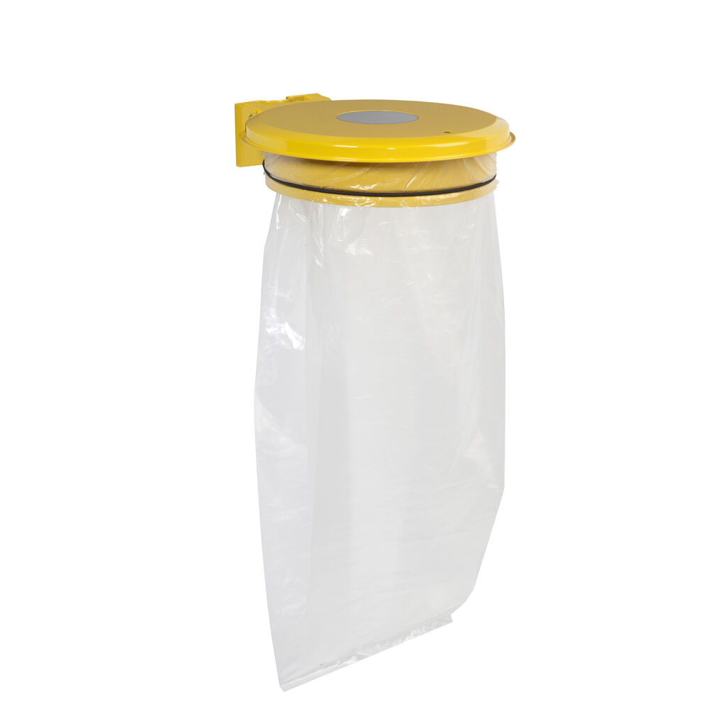 Waste sackholder waste bag holder lid with insertion opening
