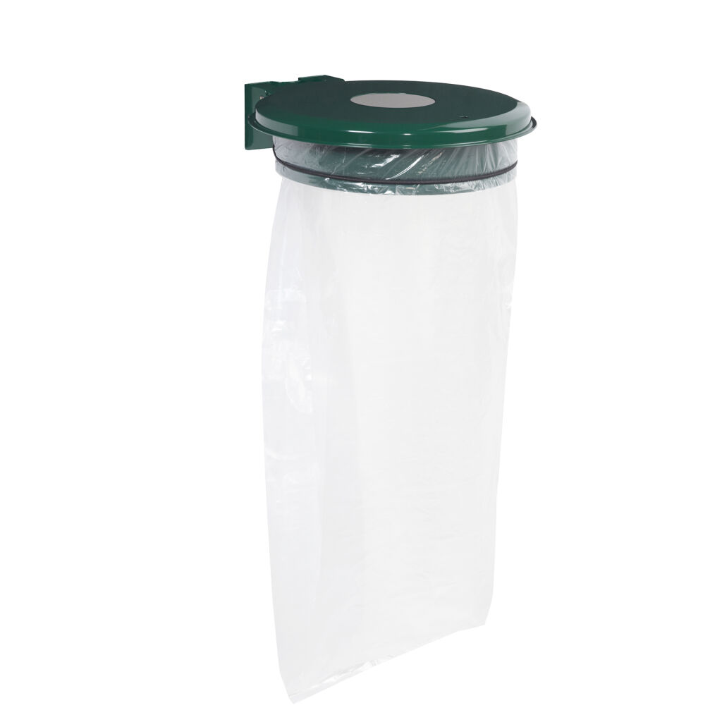 Waste sackholder waste bag holder lid with insertion opening