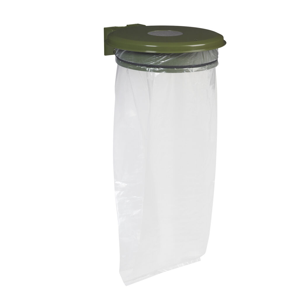 Waste sackholder waste bag holder lid with insertion opening
