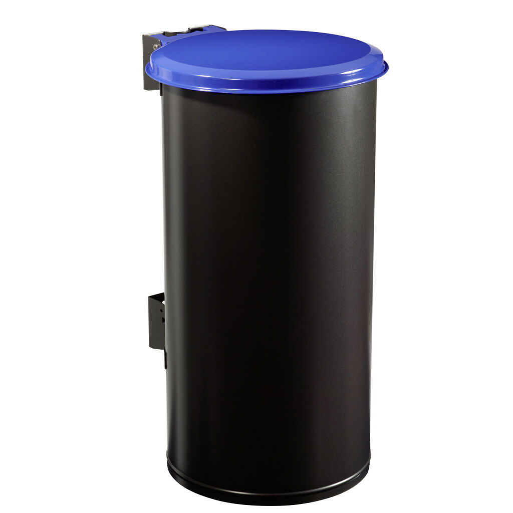 Outdoor waste bin with wall mount steel waste pin with wall fixing