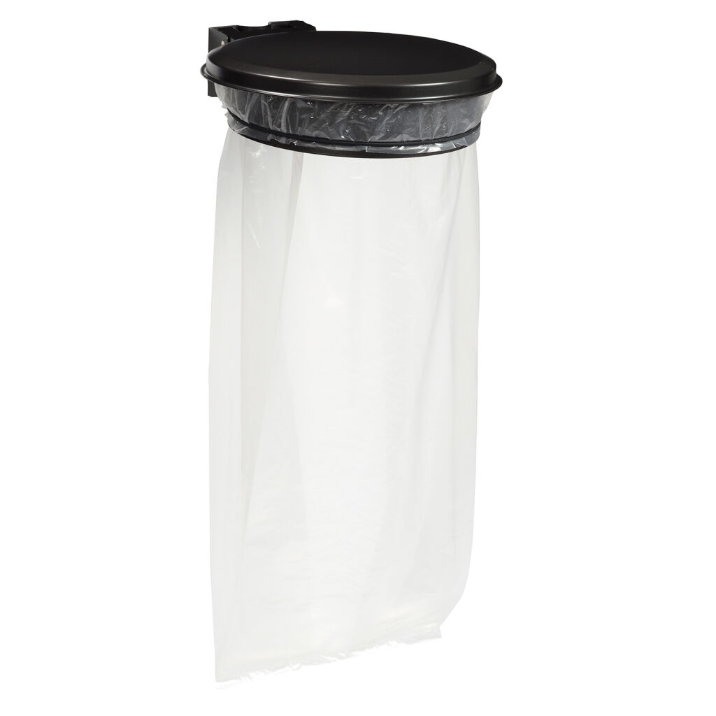 Support sac poubelle collecteur de déchets avec couvercle