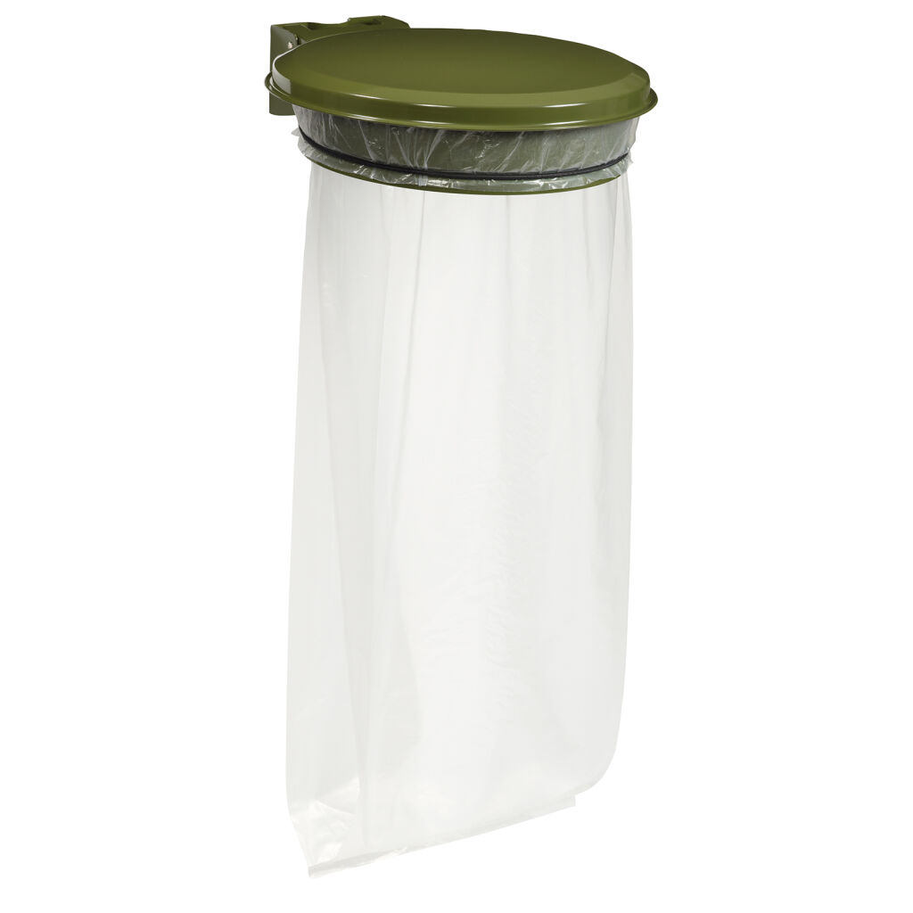 Support sac poubelle collecteur de déchets avec couvercle