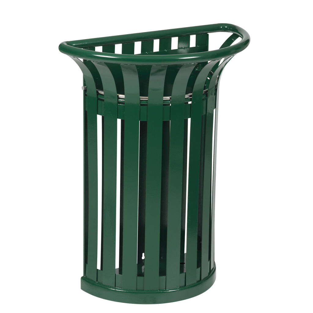 Outdoor waste bin with wall mount steel waste pin with wall fixing