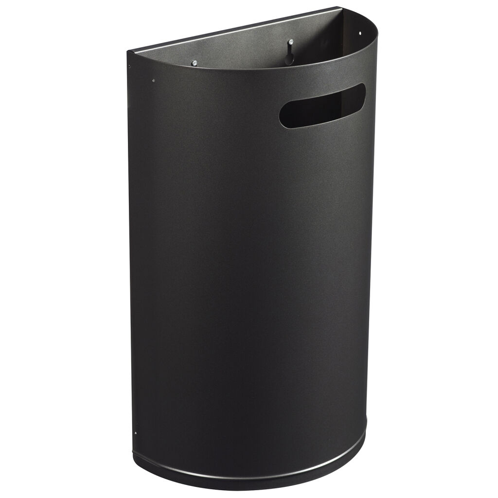 Outdoor waste bin with wall mount steel waste pin with wall fixing