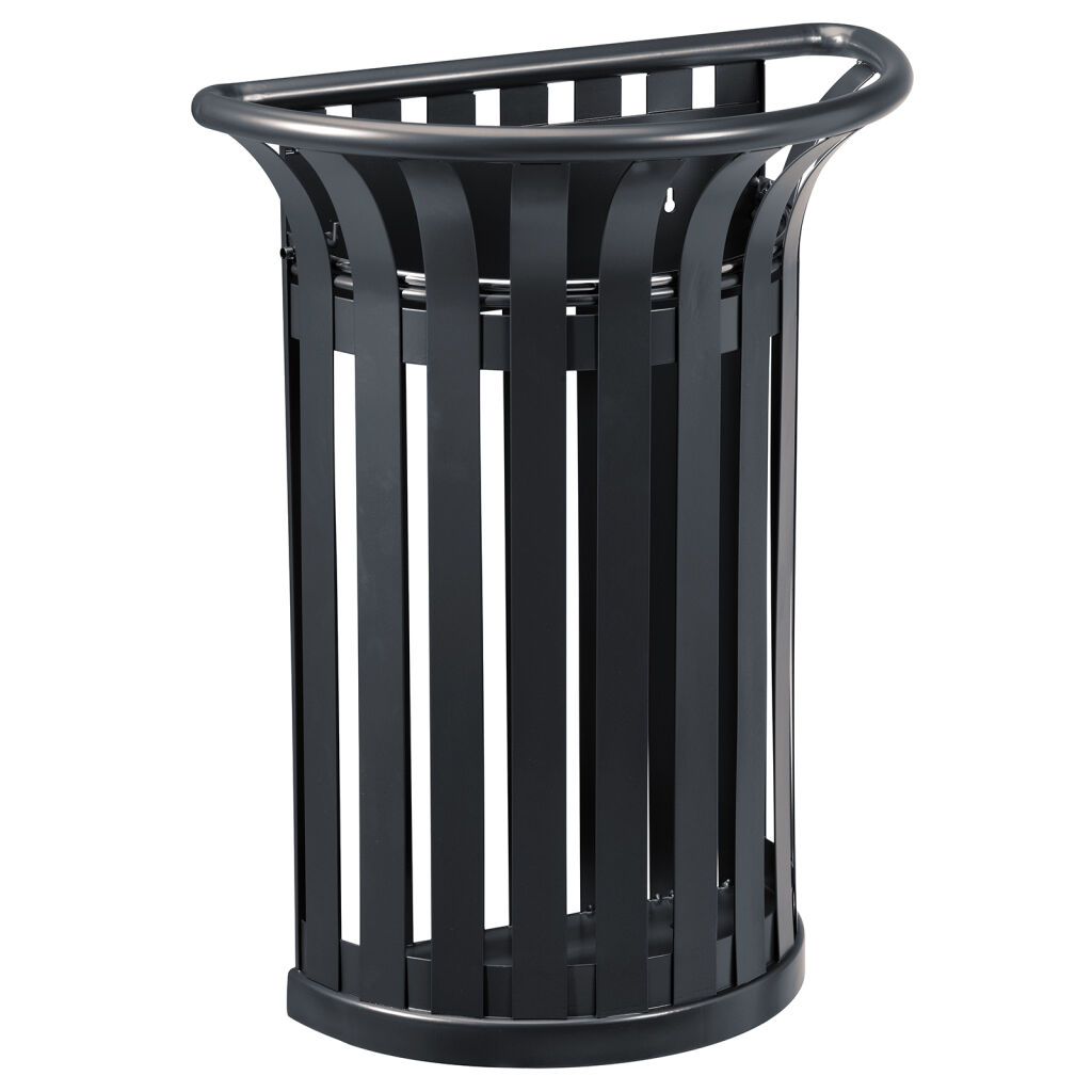 Poubelles extérieures en sur poteau acier en polyester