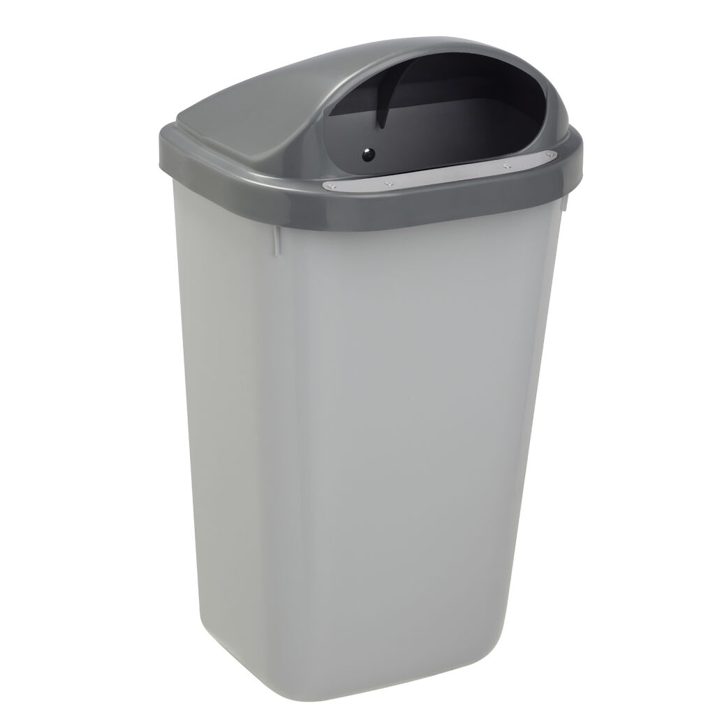 Poubelles extérieures en sur poteau poubelle en plastique couvercle avec fente d'introduction