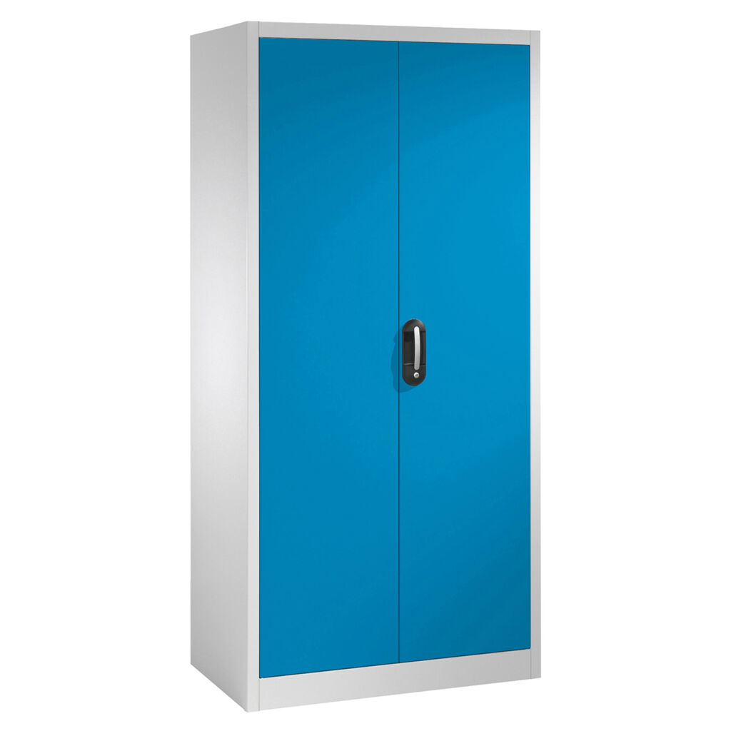 Armoire d'équipement avec 2 portes battantes et 4 étagères