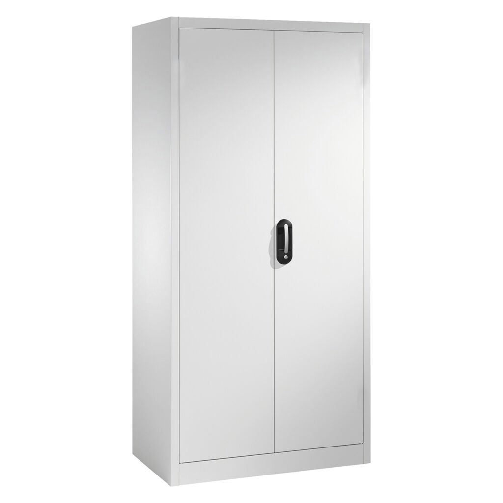 Armoire d'équipement avec 2 portes tournantes, 6 étages et 6 tiroirs